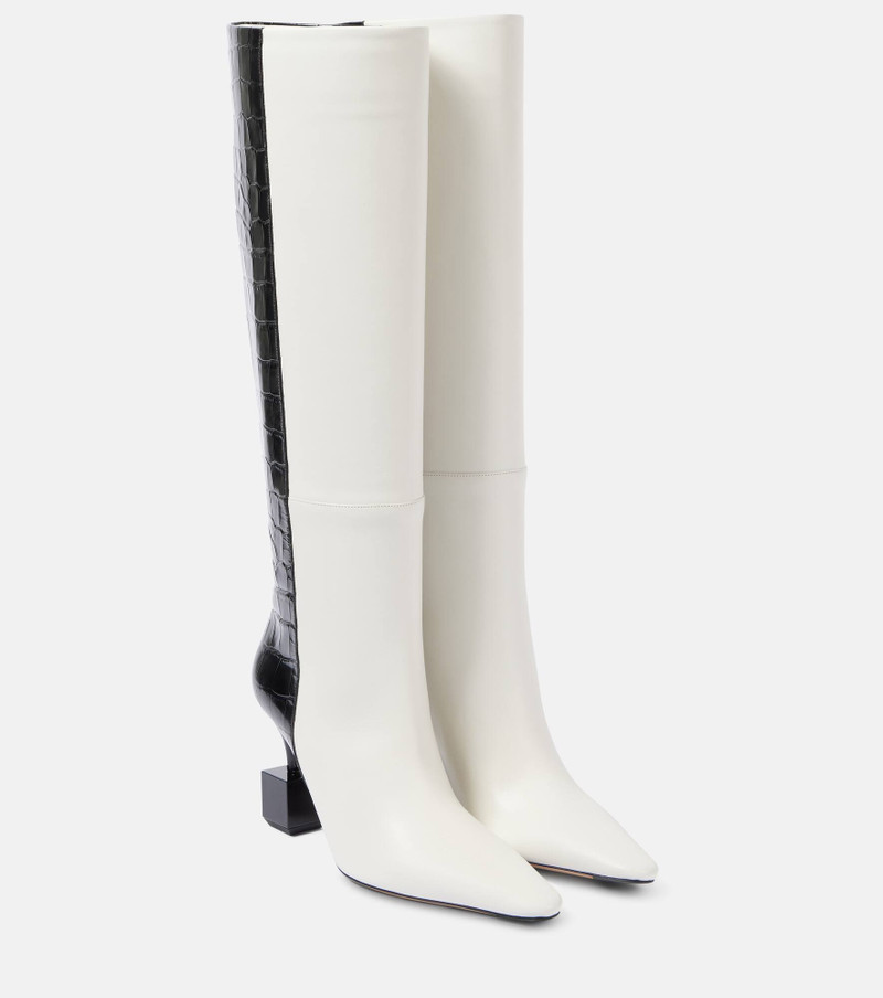 Les Bottes Bisou leather knee-high boots - 1