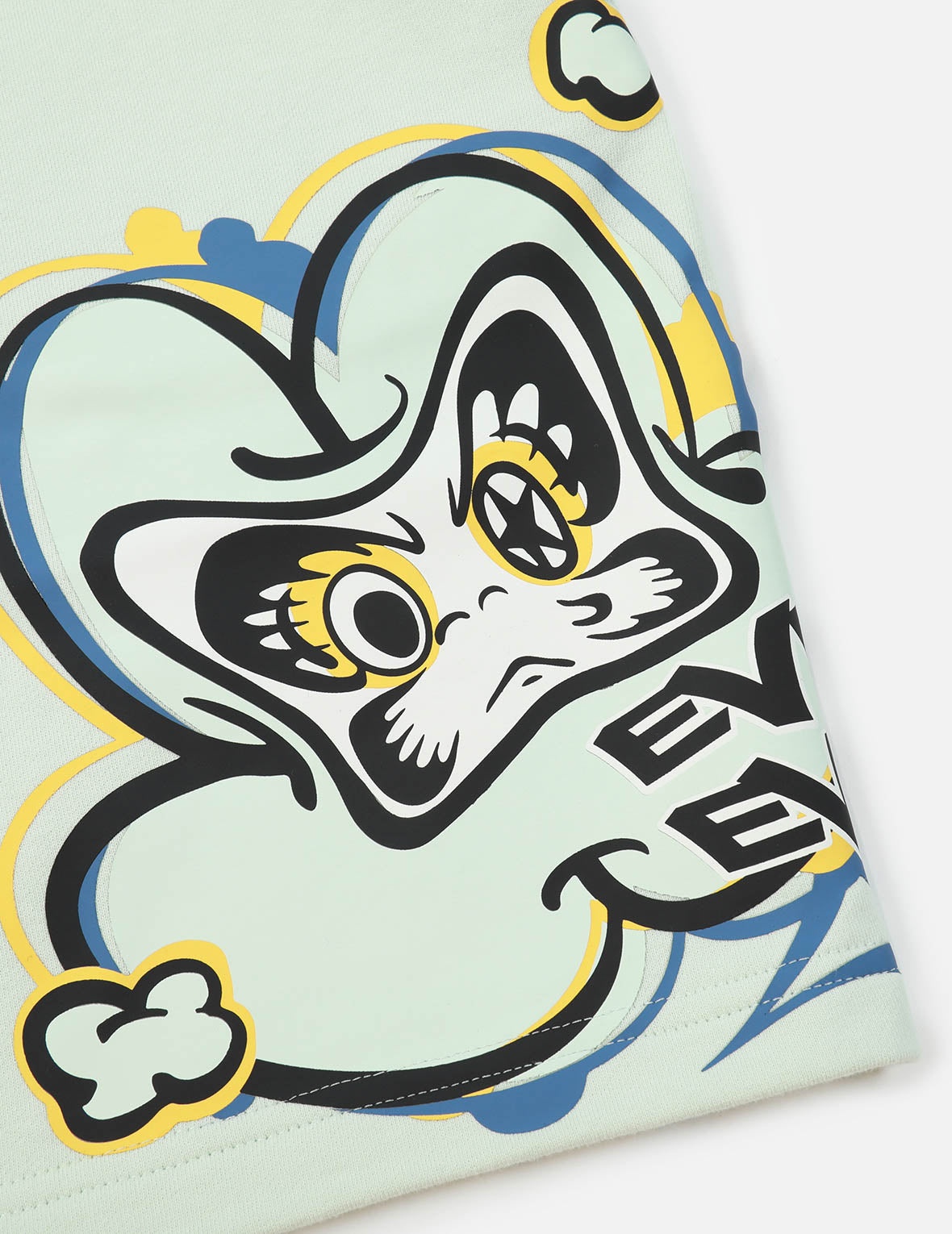 Transforming Daruma Print Sweat Shorts - 9