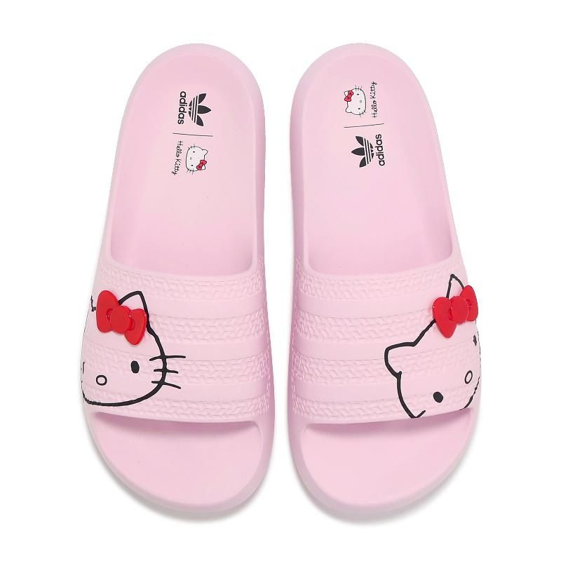 adidas (WMNS) adidas x Hellow Kitty Adilette Ayoon Slides 'Pink' IH2680 outlook