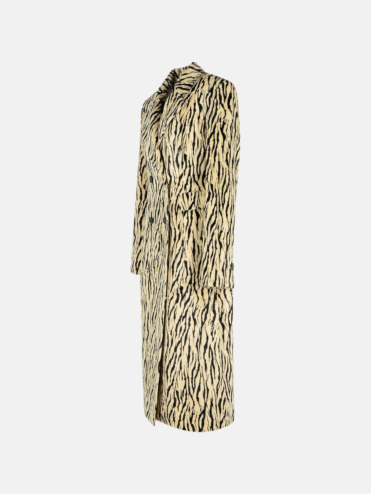 PRINTED FAUX FUR COAT - 2