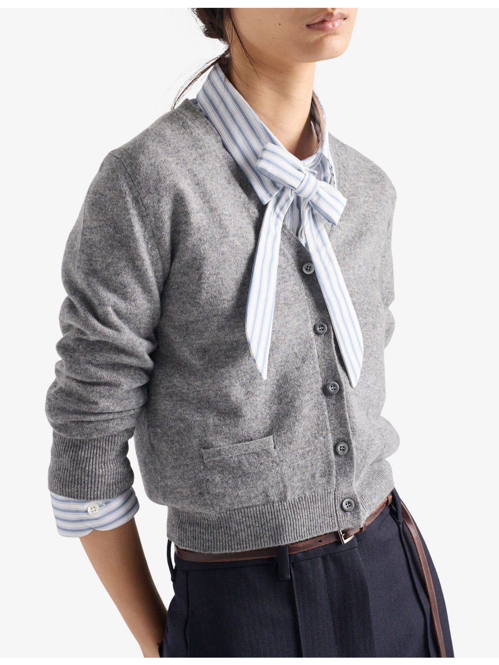 V-Neck Slim-Fit Cashmere Cardigan - 3