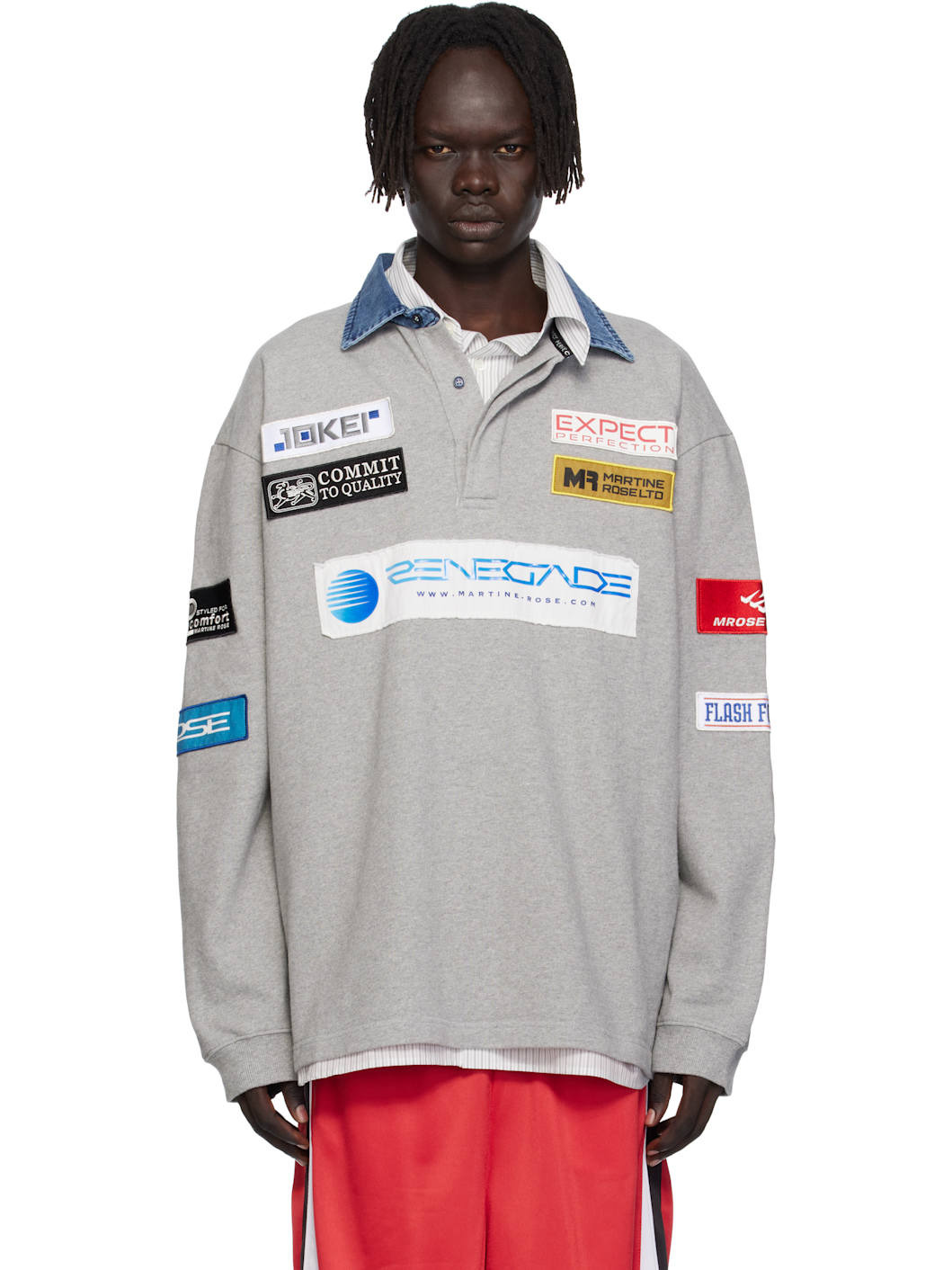 Gray Rugby Polo - 1