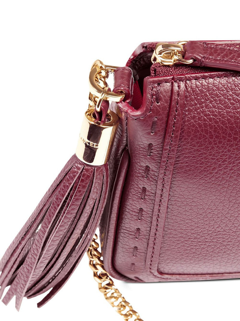 Pouch on Chain tassel cross body bag 4