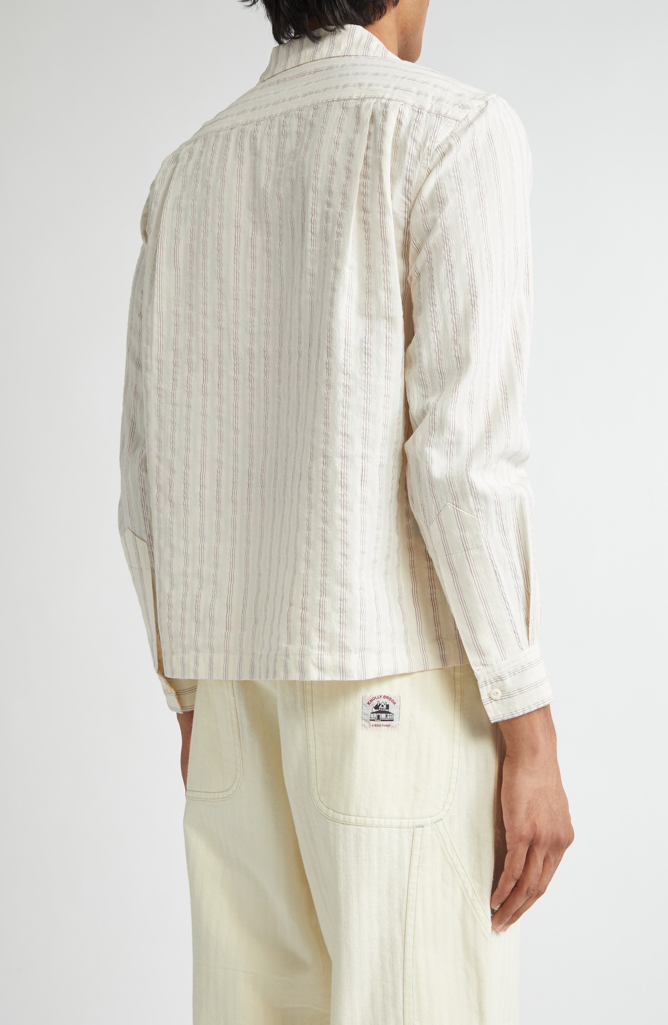 Bode Lavender Sail Shirt in White/Purple at Nordstrom - 2