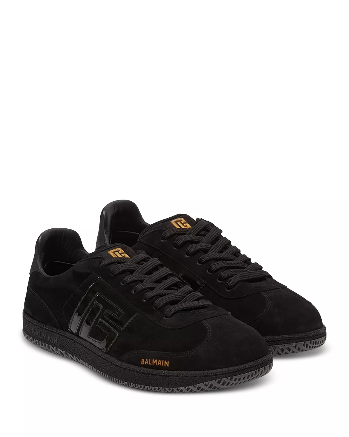Men's Swan Suede & Patent Leather Sneaker - 5