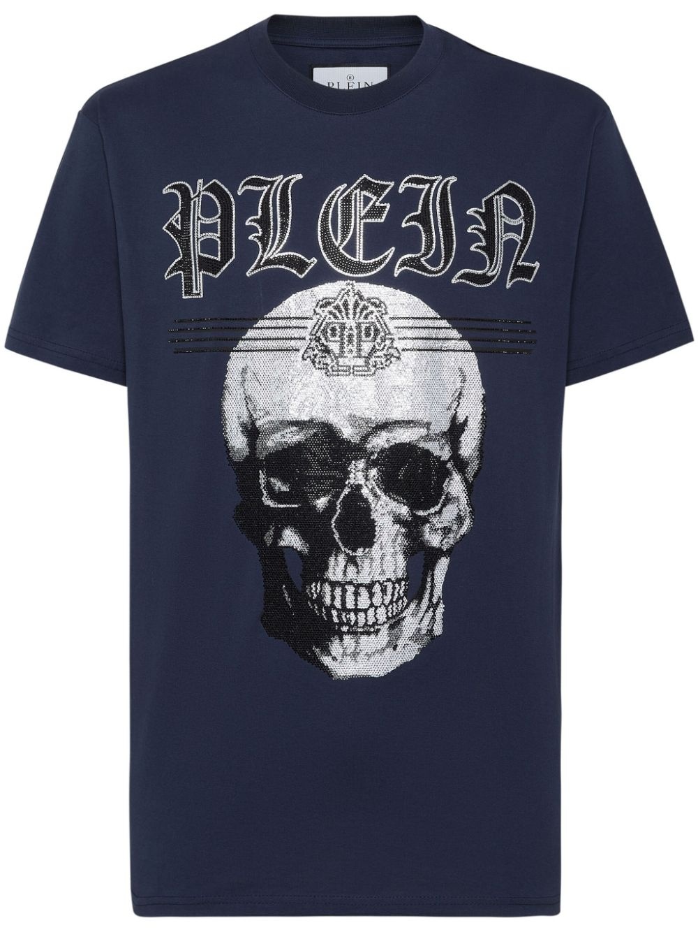 Skull logo-print cotton T-shirt - 1