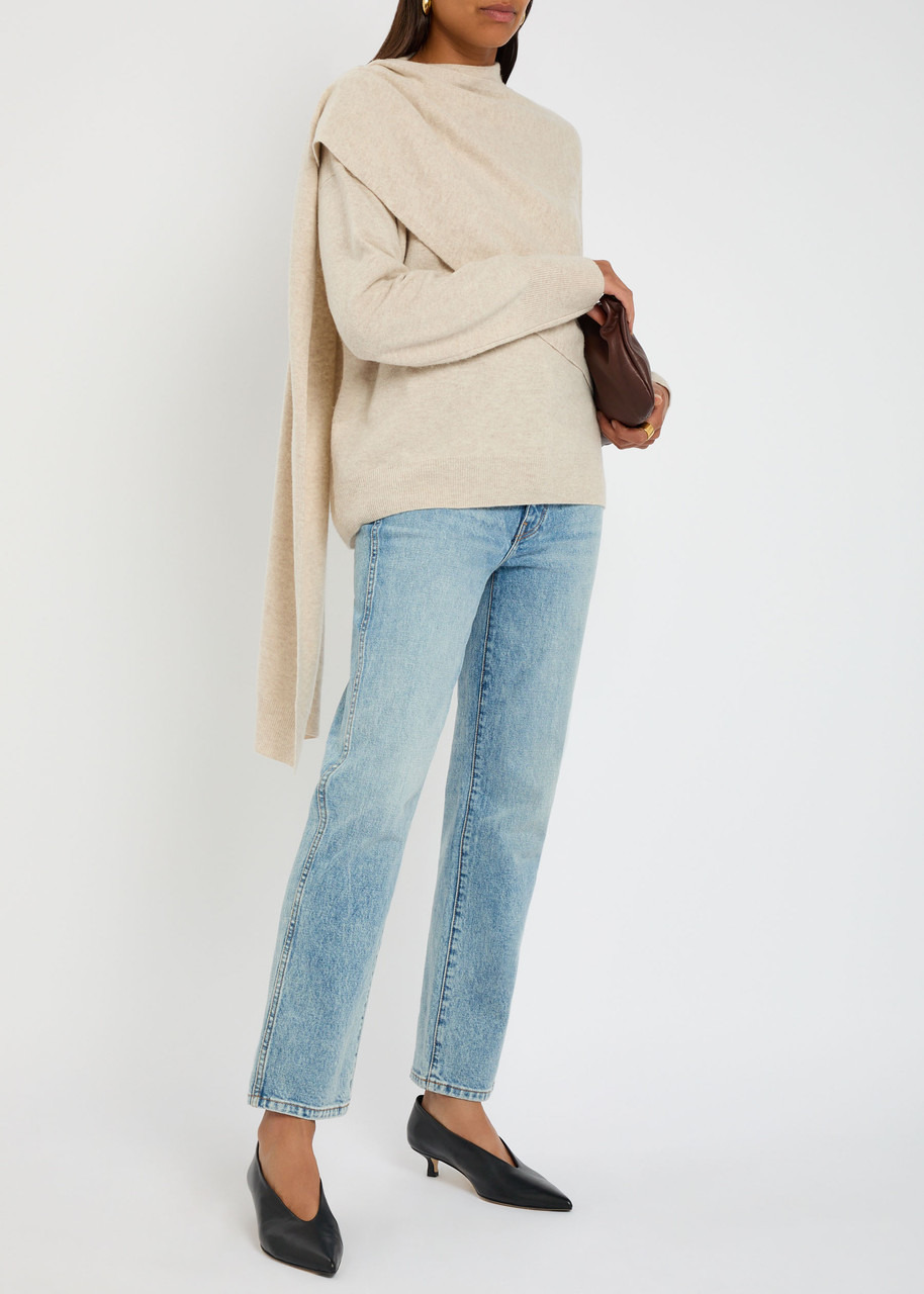 Vince Cape-effect Wool and Cashmere-blend Jumper - 4