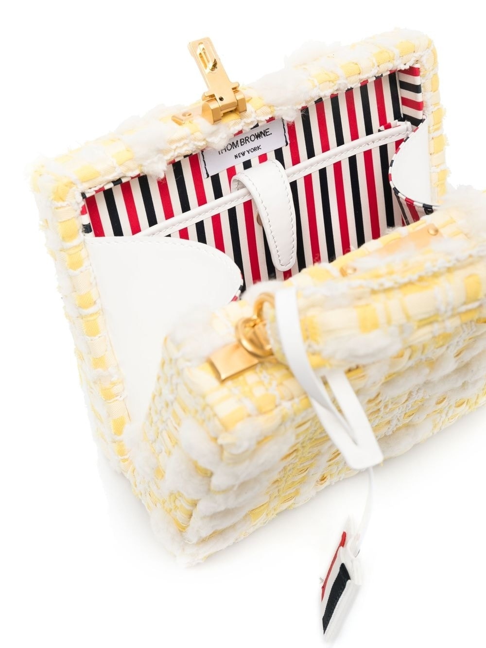 micro pouf-tweed case cross-body bag - 5