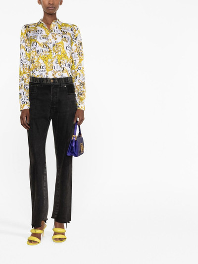 VERSACE JEANS COUTURE logo print buttoned shirt outlook