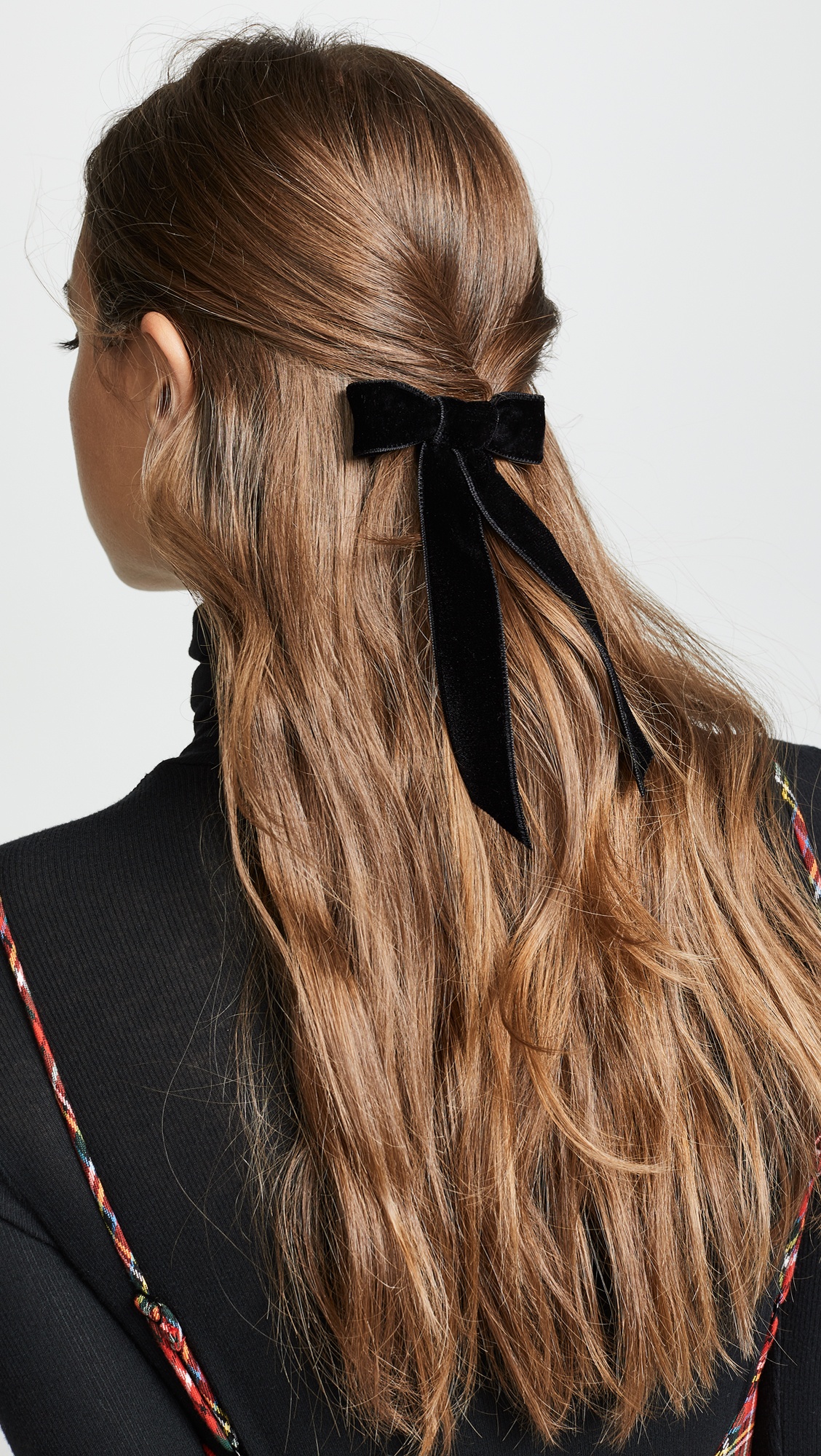 Velvet Bow Barrette - 2