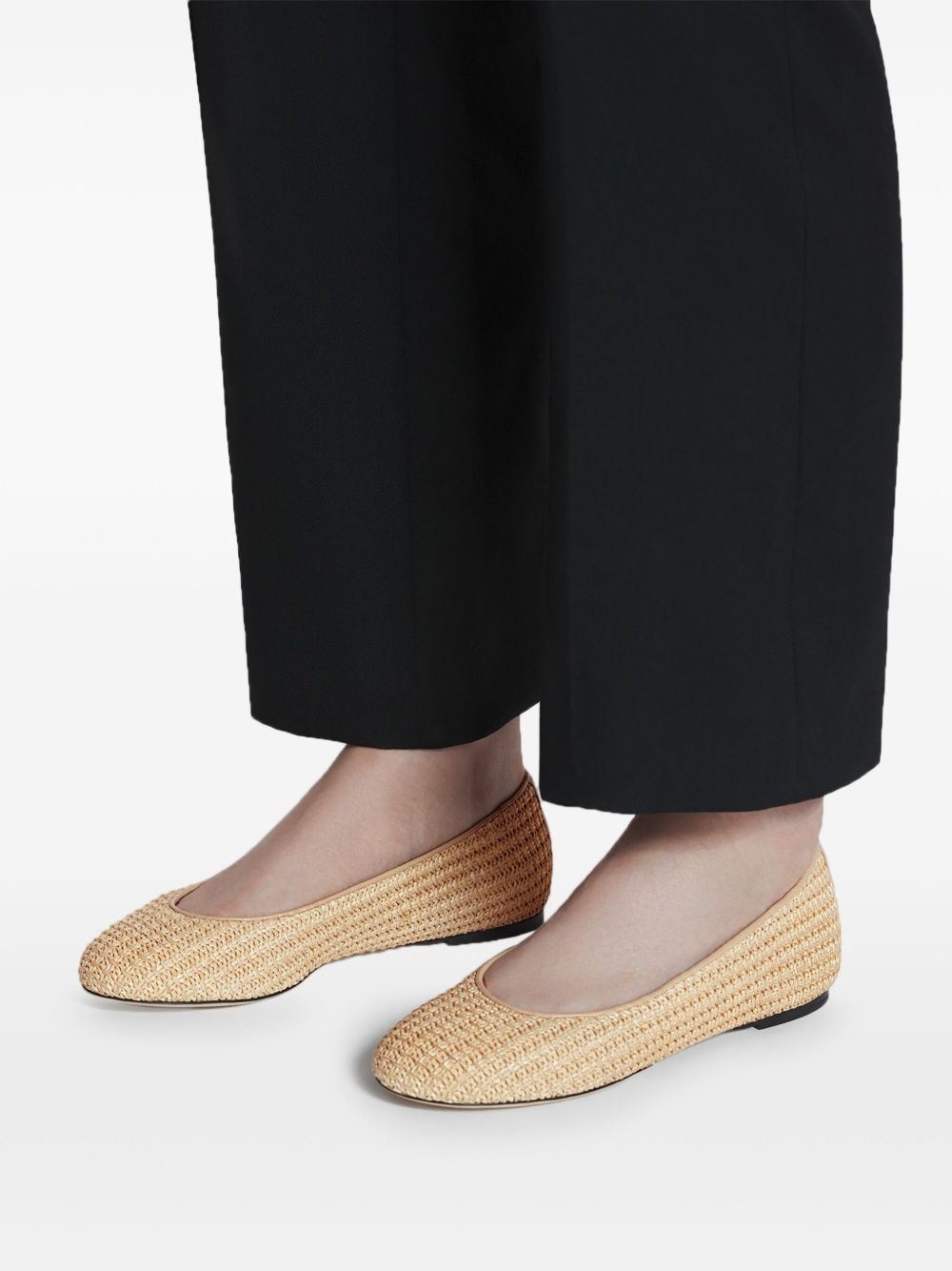 raffia ballet flats - 6