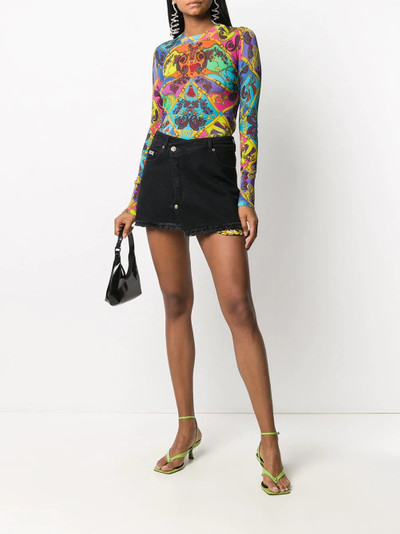 VERSACE JEANS COUTURE denim mini skirt outlook