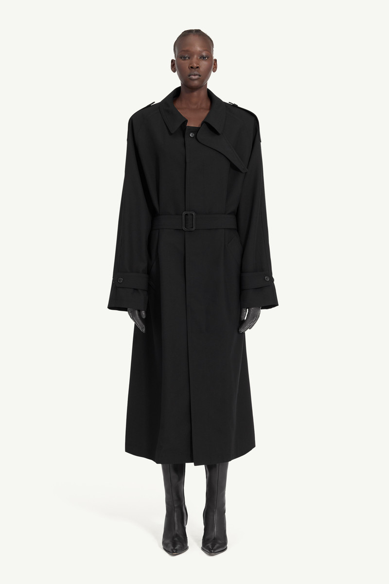 Belted wool trench coat 5
