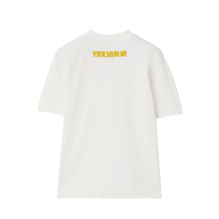 Burberry Logo Printed Crewneck Cotton T-Shirt - 5