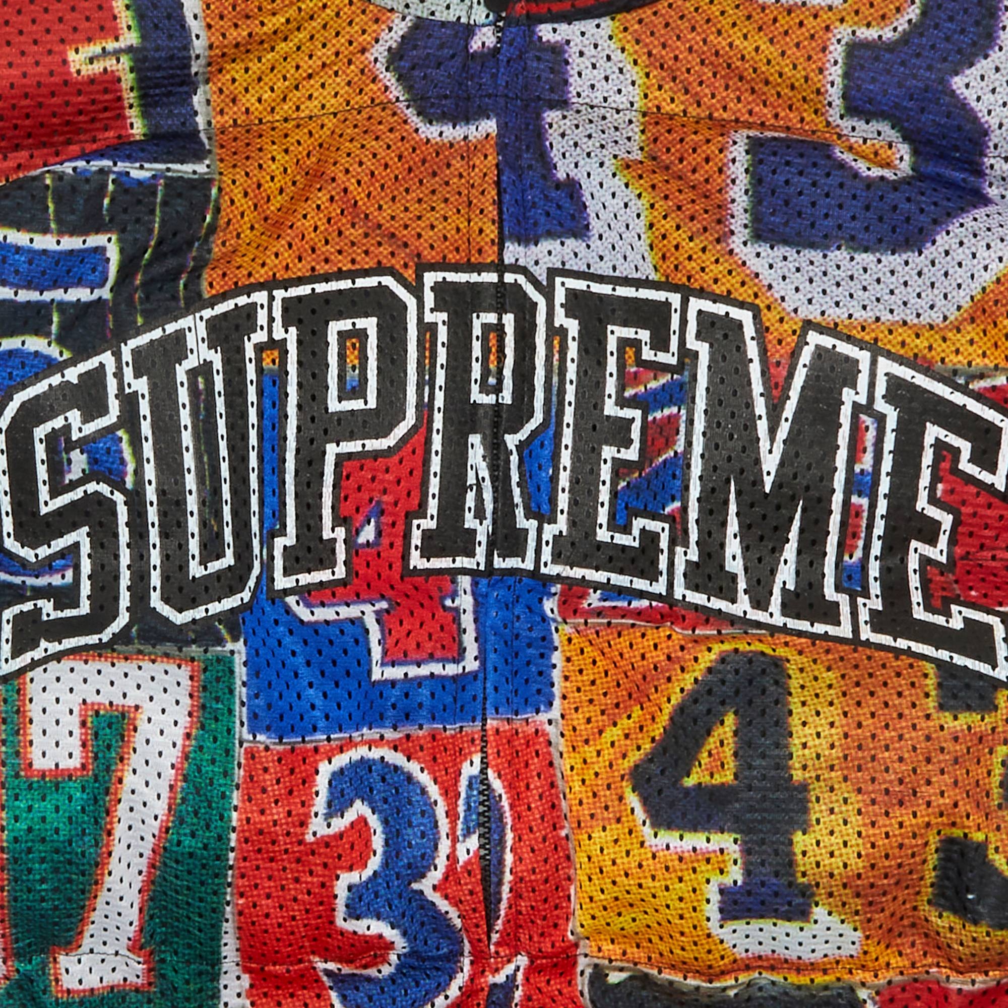 Supreme Mesh Jersey Puffer Jacket 'Multicolor' - 3