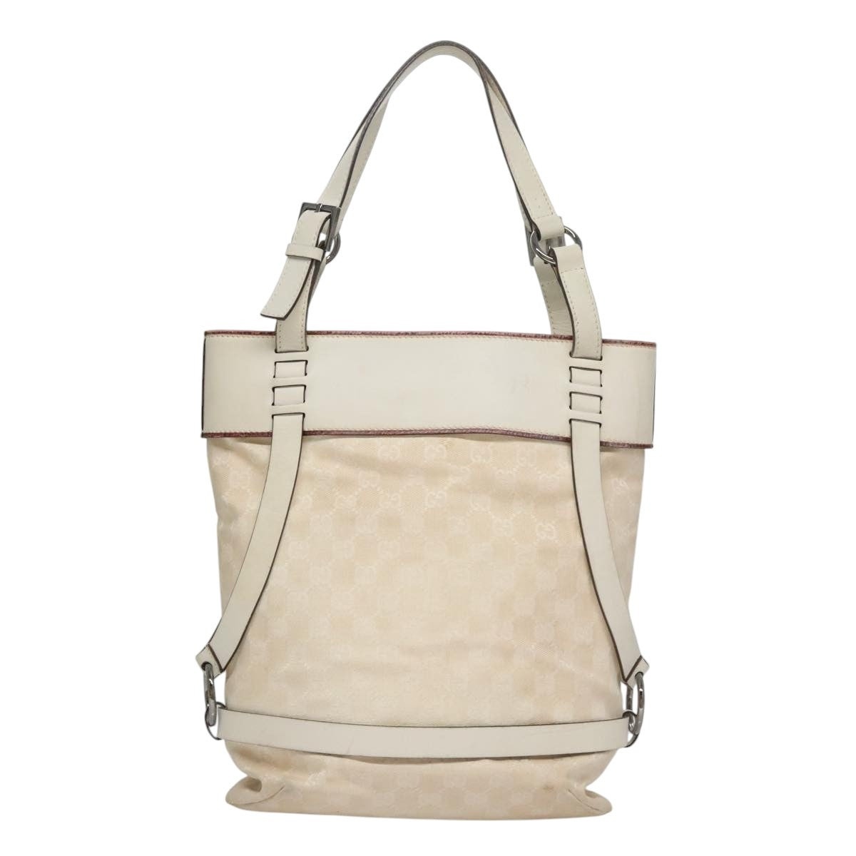GUCCI GG Canvas Tote Bag White - 3
