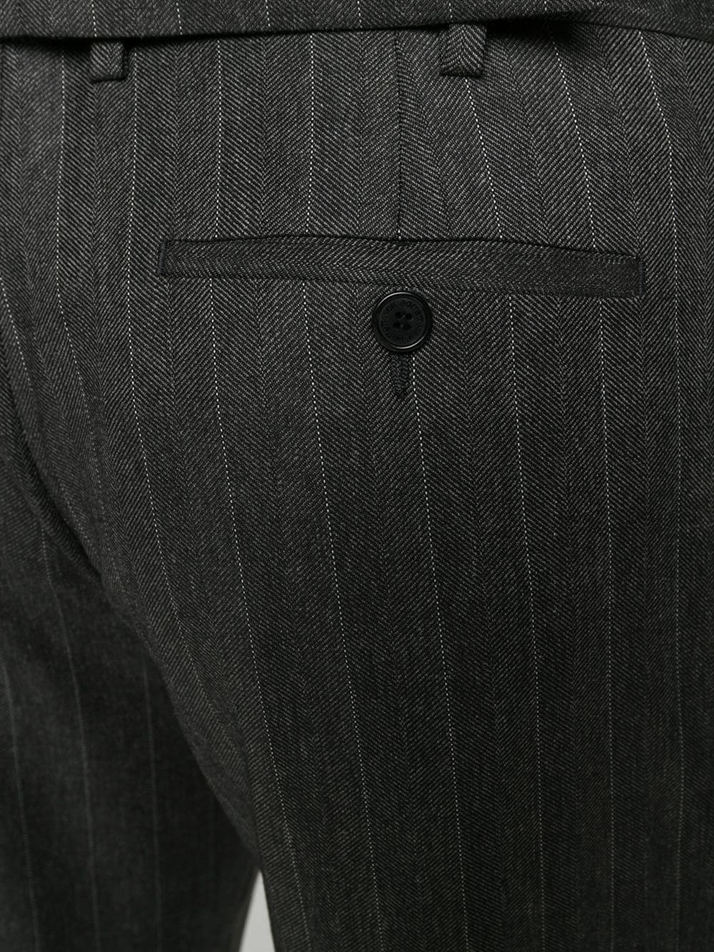 pinstriped single-breasted suit - 6