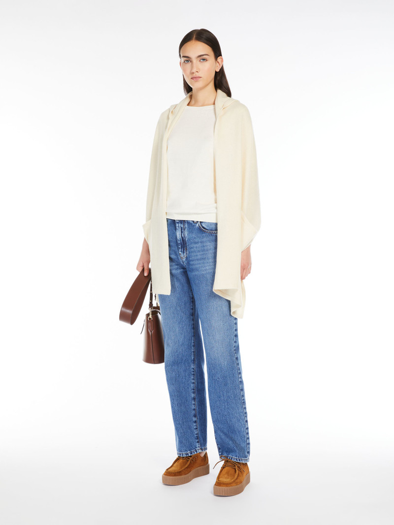 WEEKEND Max Mara DELFINO Hooded cashmere shawl outlook