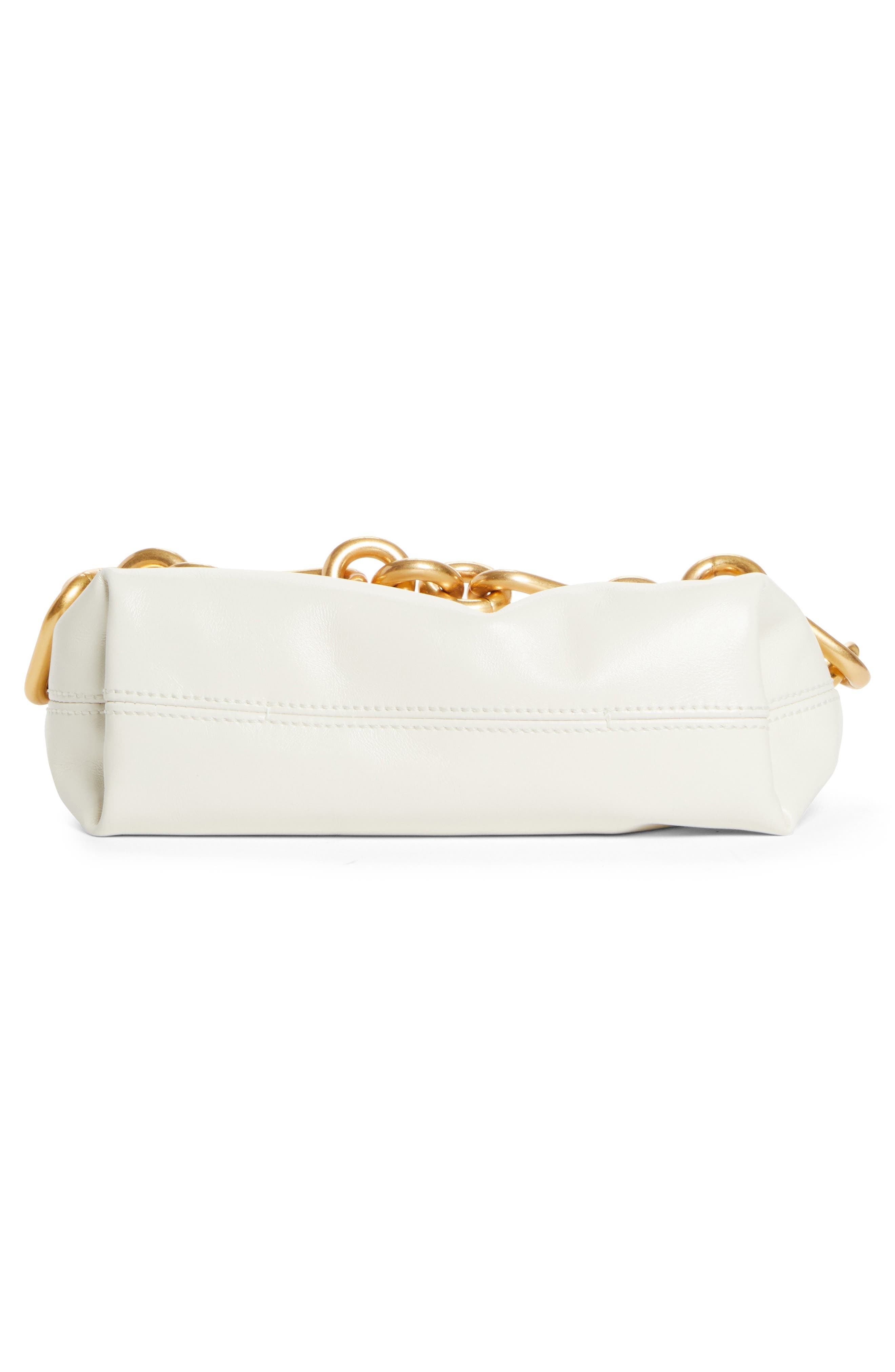 Balmain Mini Sync Leather Top Handle Bag in Cream at Nordstrom - 7