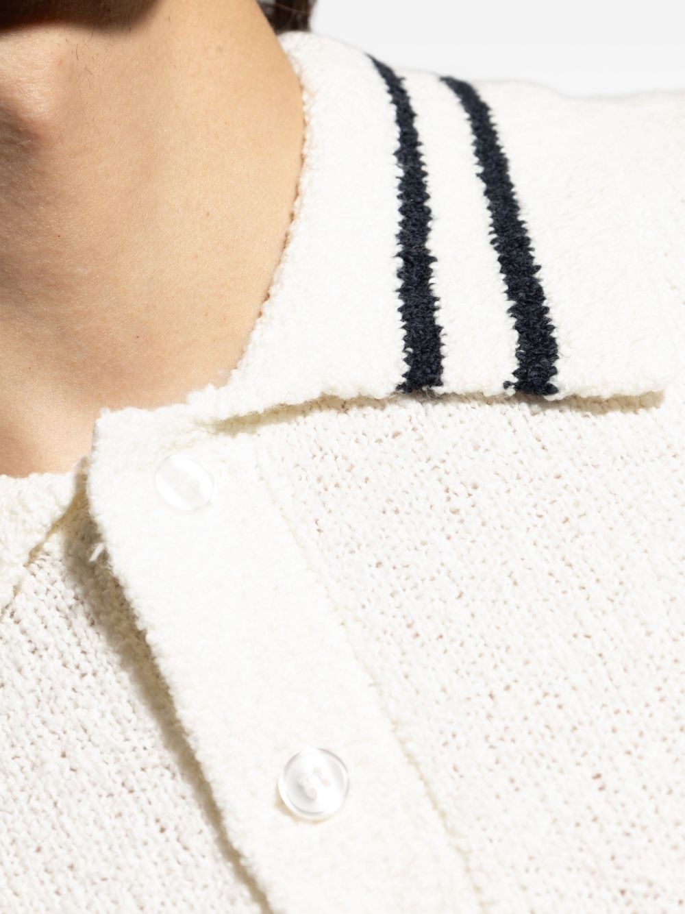 stripes-trim polo shirt - 5