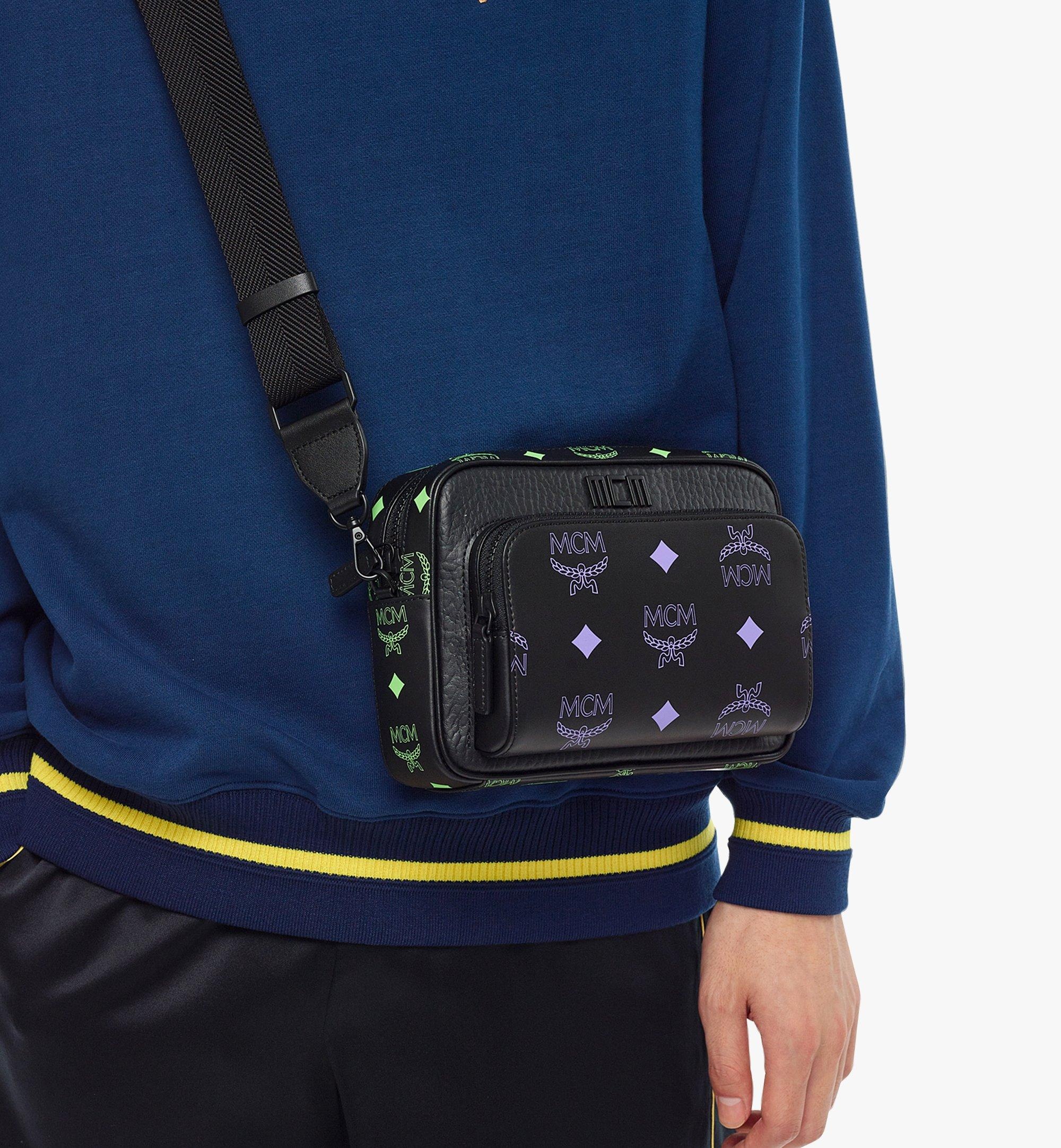 MCM Tech Crossbody in Color Splash Logo Leather - 6