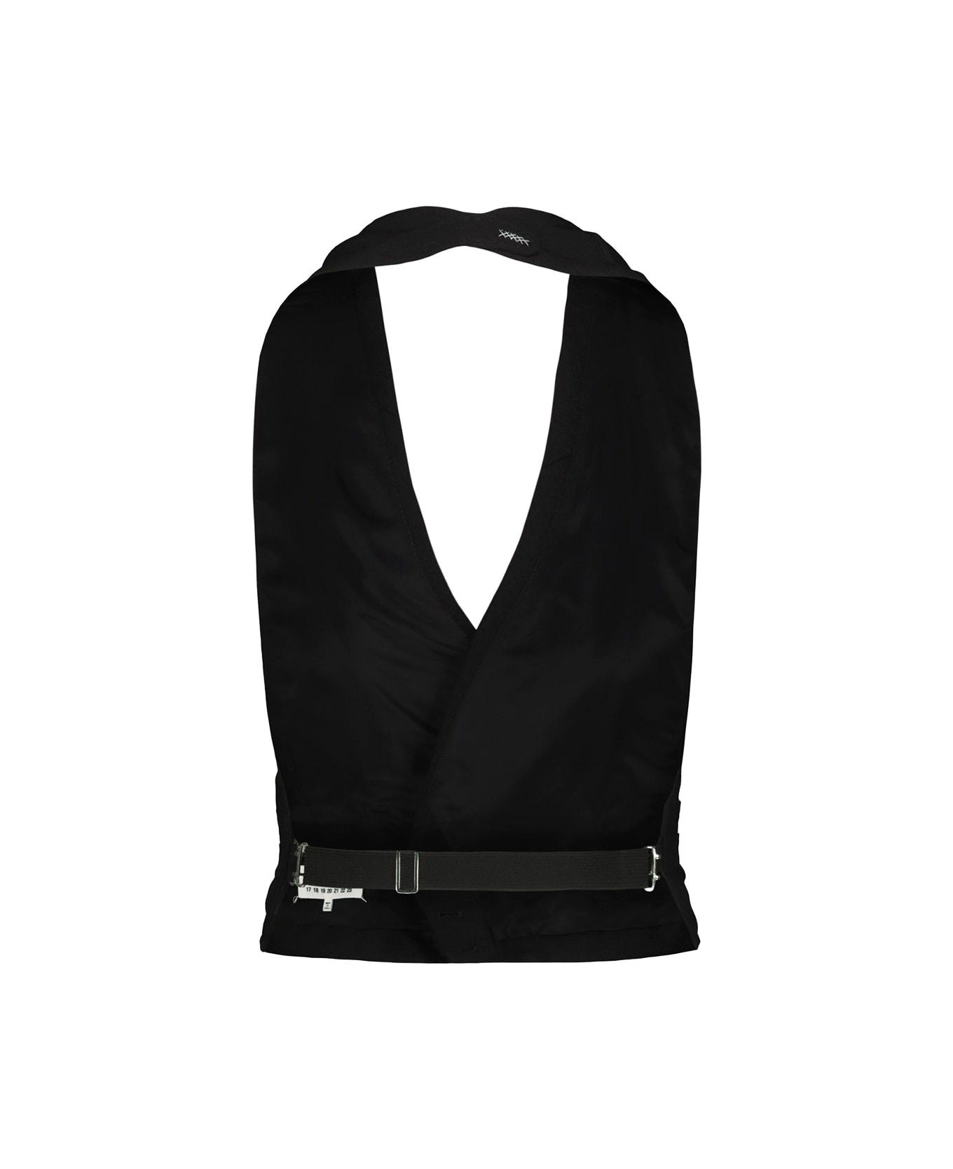 Halterneck Sleeveless Double-breasted Waistcoat - 3