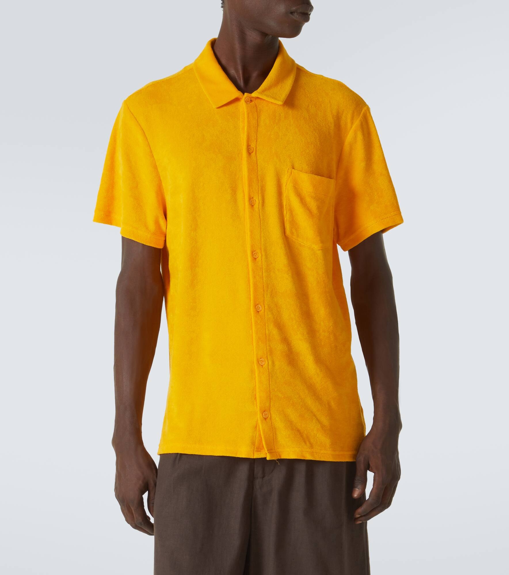 Charli cotton-blend bowling shirt - 3