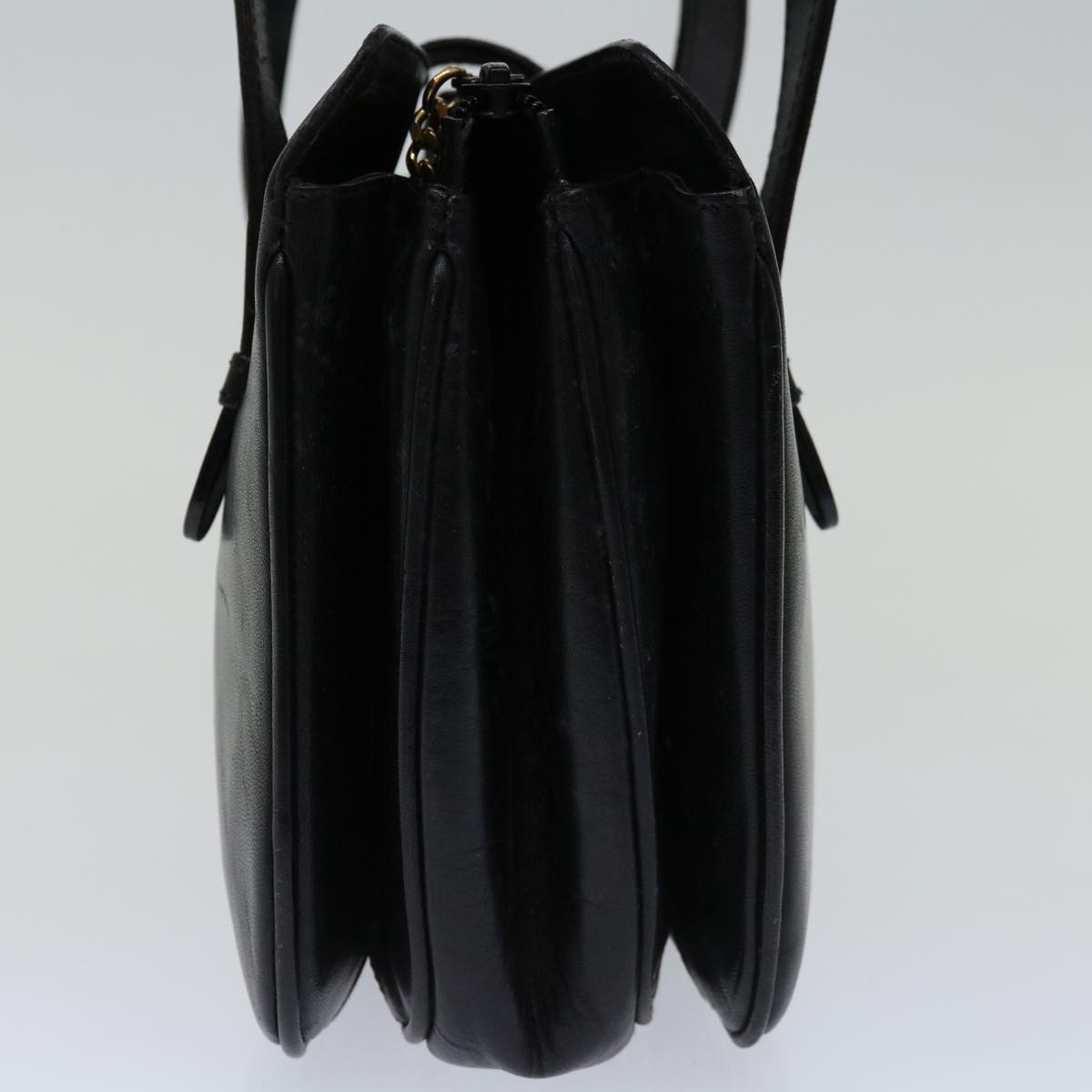 CELINE Hand Bag Leather Black - 3