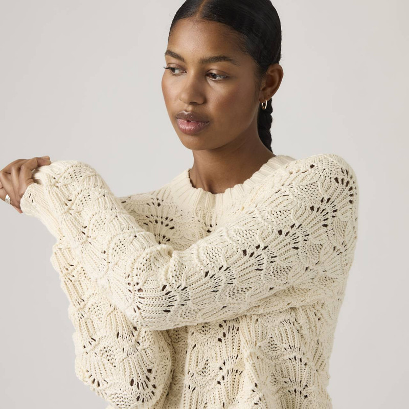 Levi's HOPE LONG-SLEEVE CROCHET PULLOVER outlook