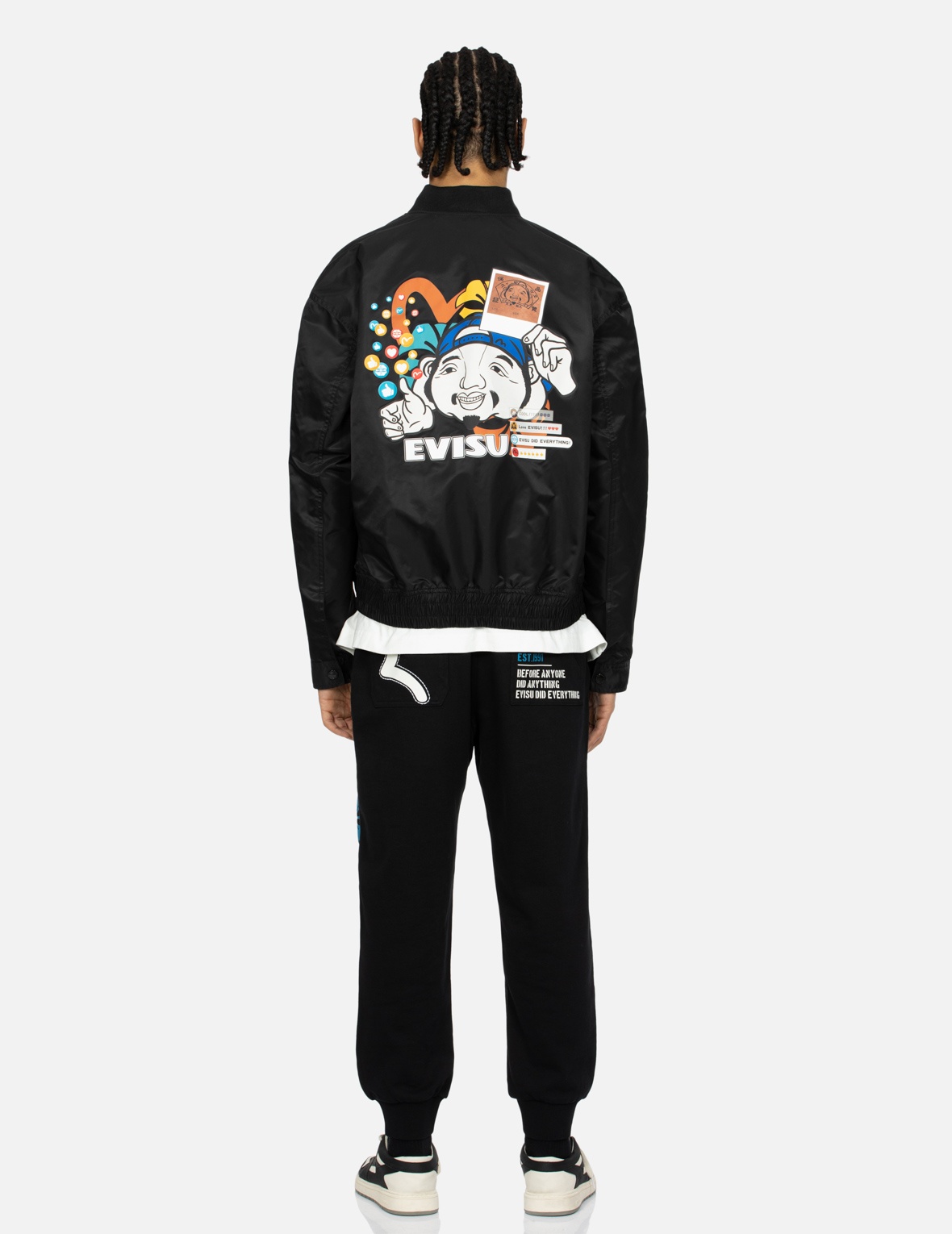 GODHEAD WITH SOCIAL MEDIA INSPIRED PRINT RELAX FIT JACKET - 5