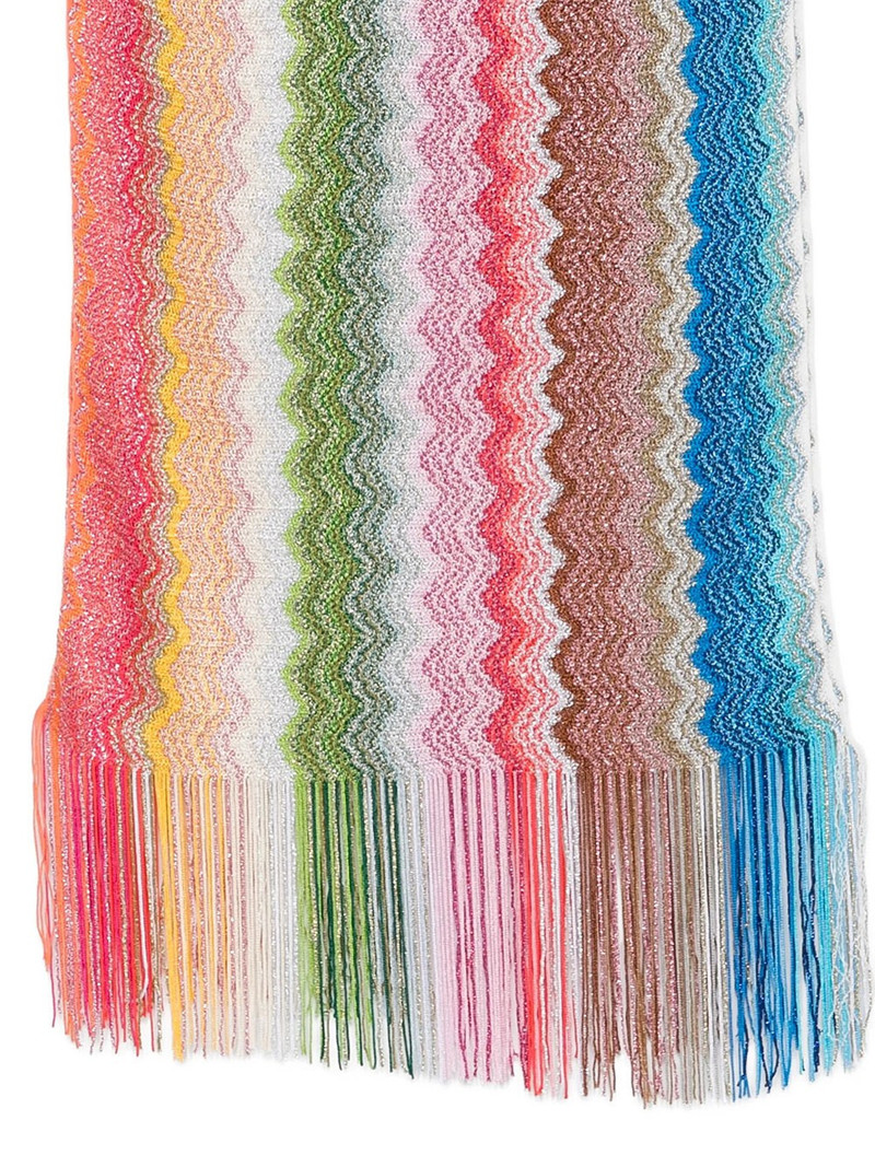 Missoni ZIG-ZAG VISCOSE FRINGED SCARF outlook
