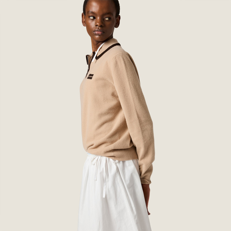 Wool and cashmere polo sweater 4