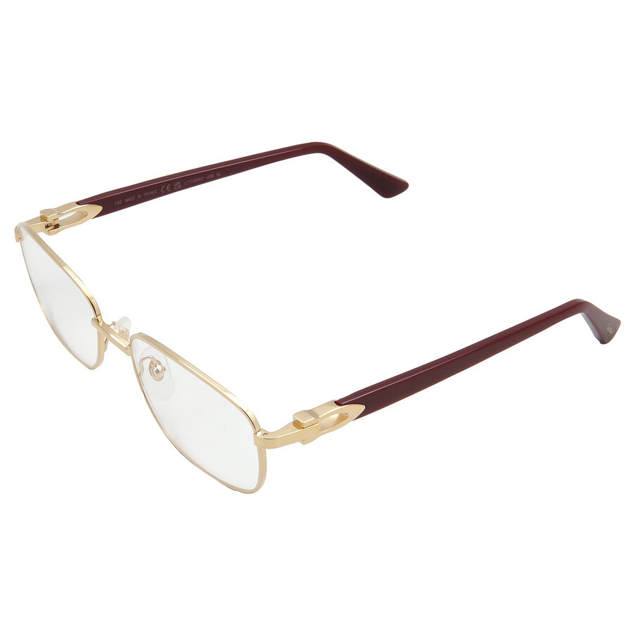 Cartier Demo Rectangular Ladies Eyeglasses CT0368O 006 56 - 4