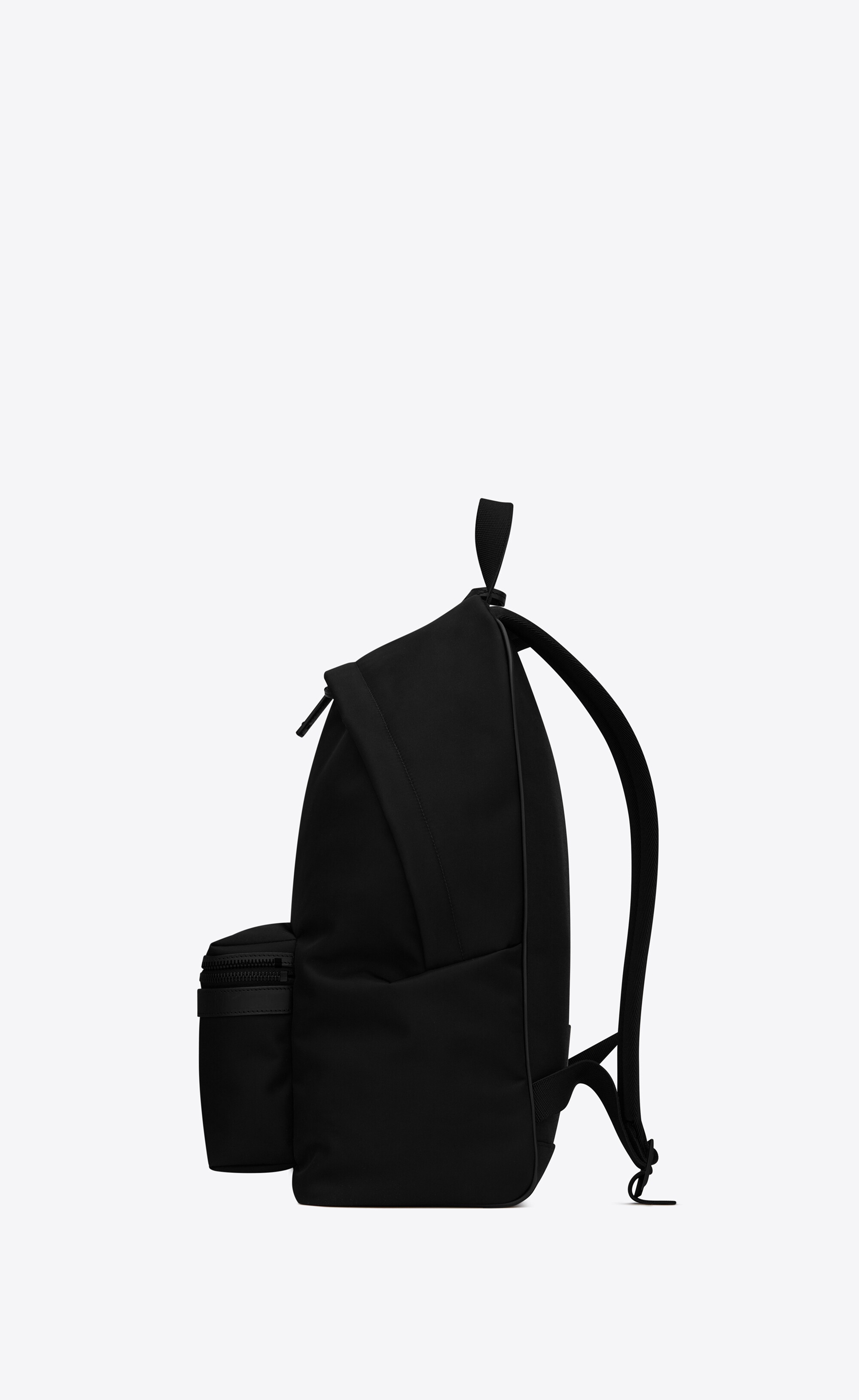 city backpack in nylon and lambskin - 3