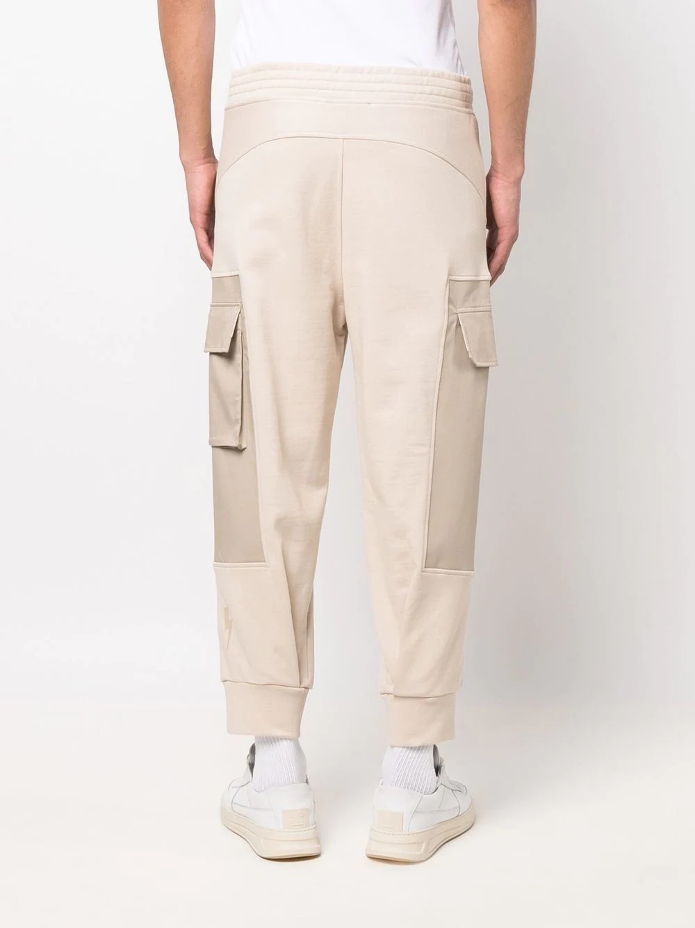cotton cargo track pants - 4