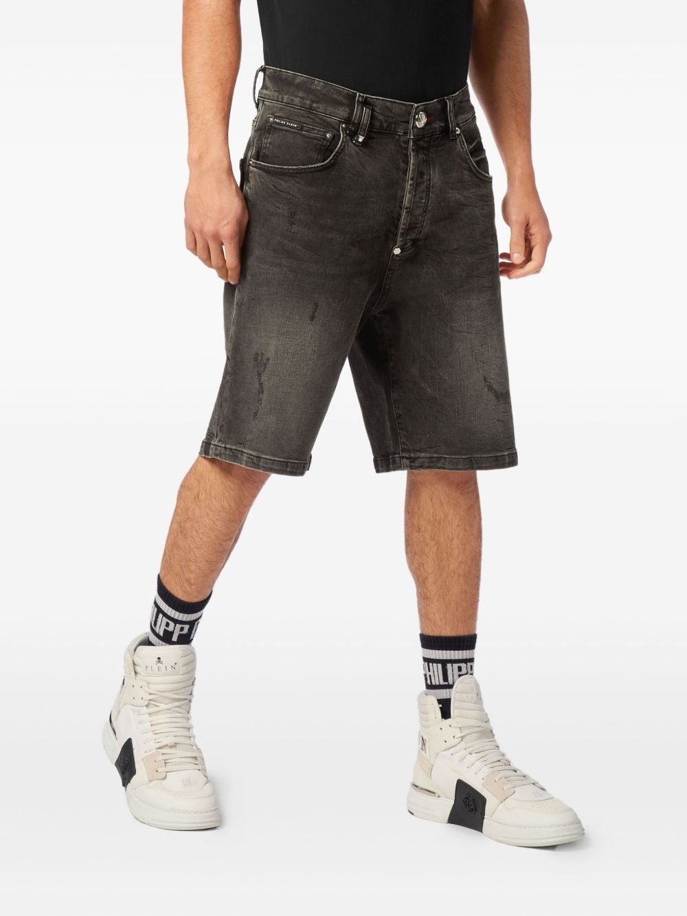 Formentera Skulls denim shorts - 3