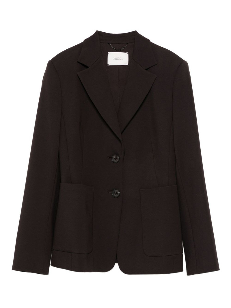 button-fastening patch-pocket blazer 1