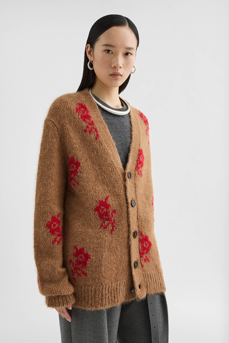 Wool Blend V-Neck Cardigan 5