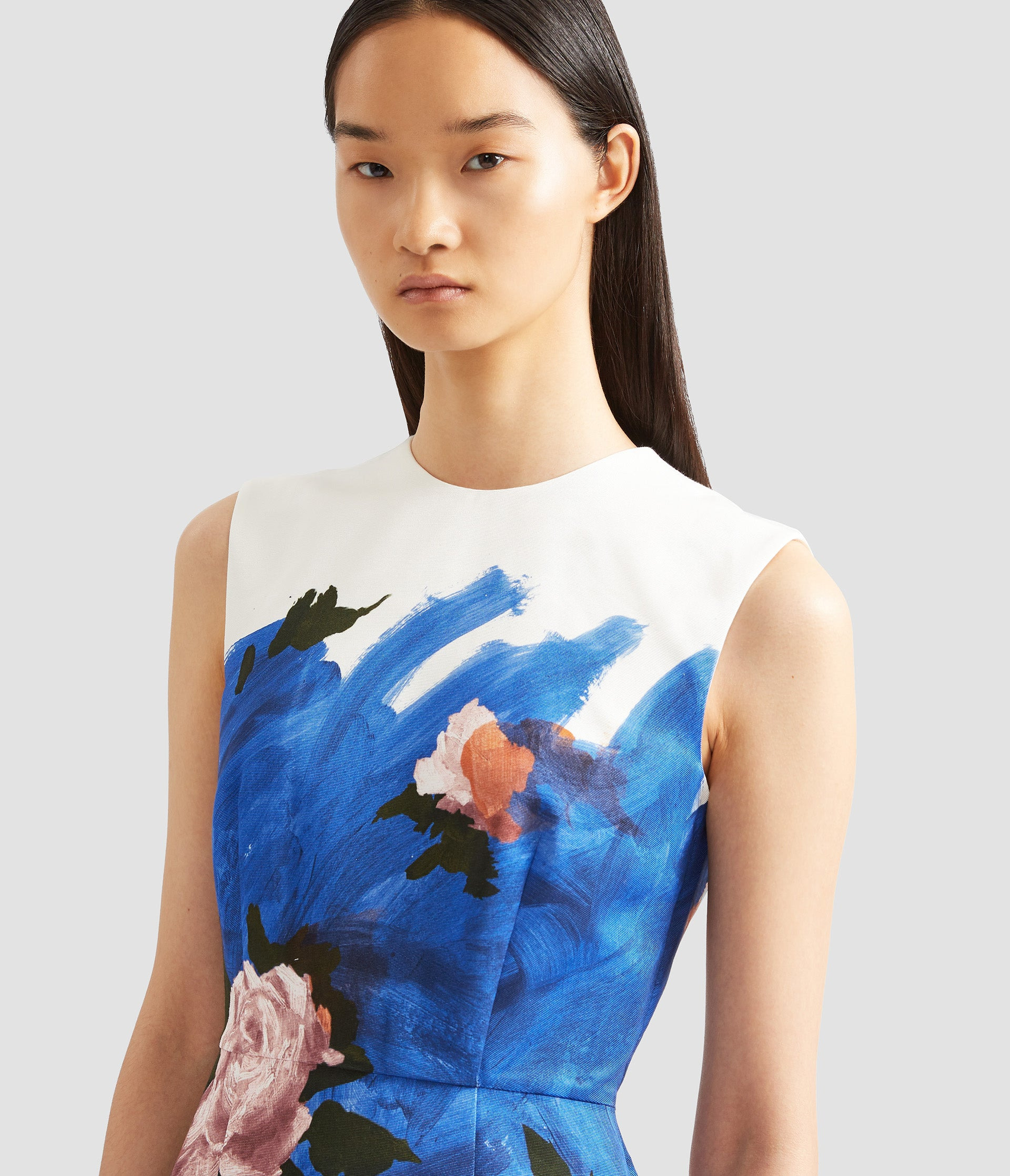 SLEEVELESS PENCIL MIDI DRESS - 5