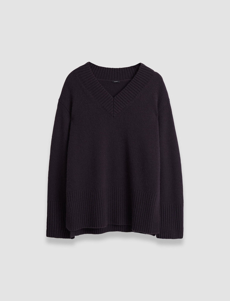 Luxe Cashmere V Neck Jumper 1