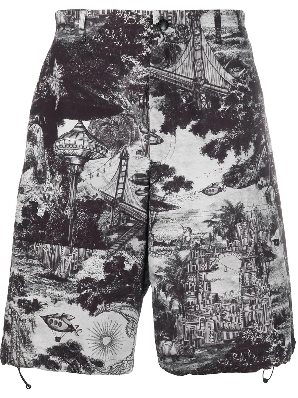 printed Bermuda shorts - 1