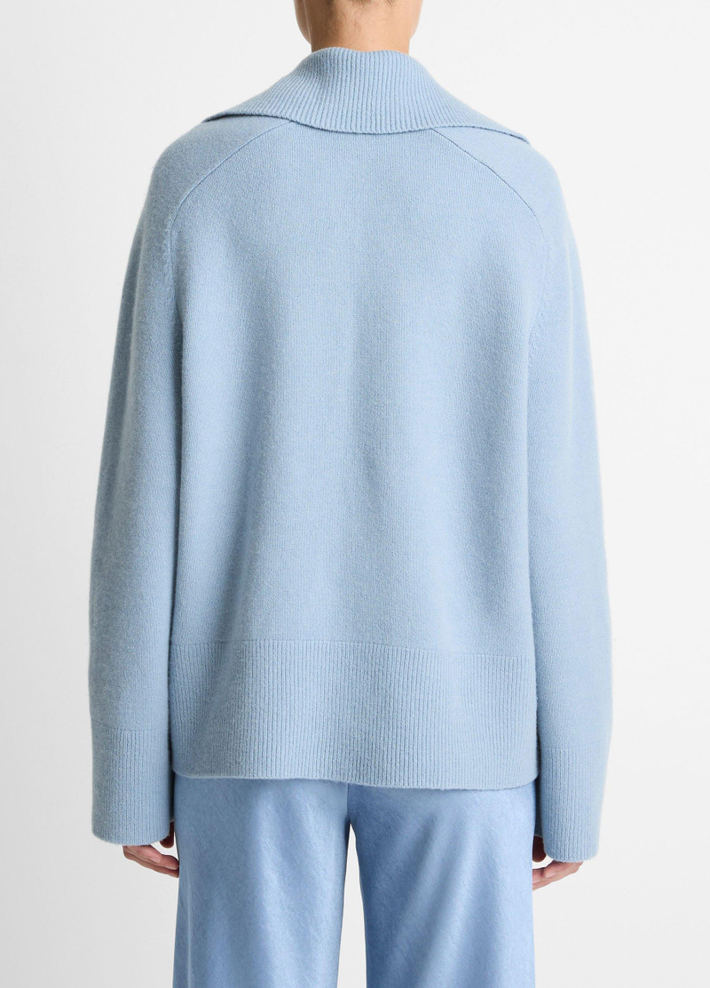 Vince Wool & Cashmere-Blend Oversized Polo Sweater outlook