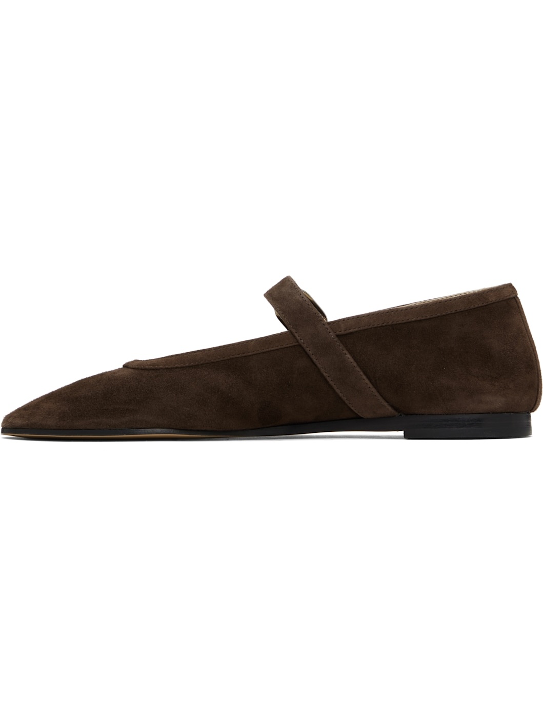 Brown Mary Jane Ballerina Flats - 3