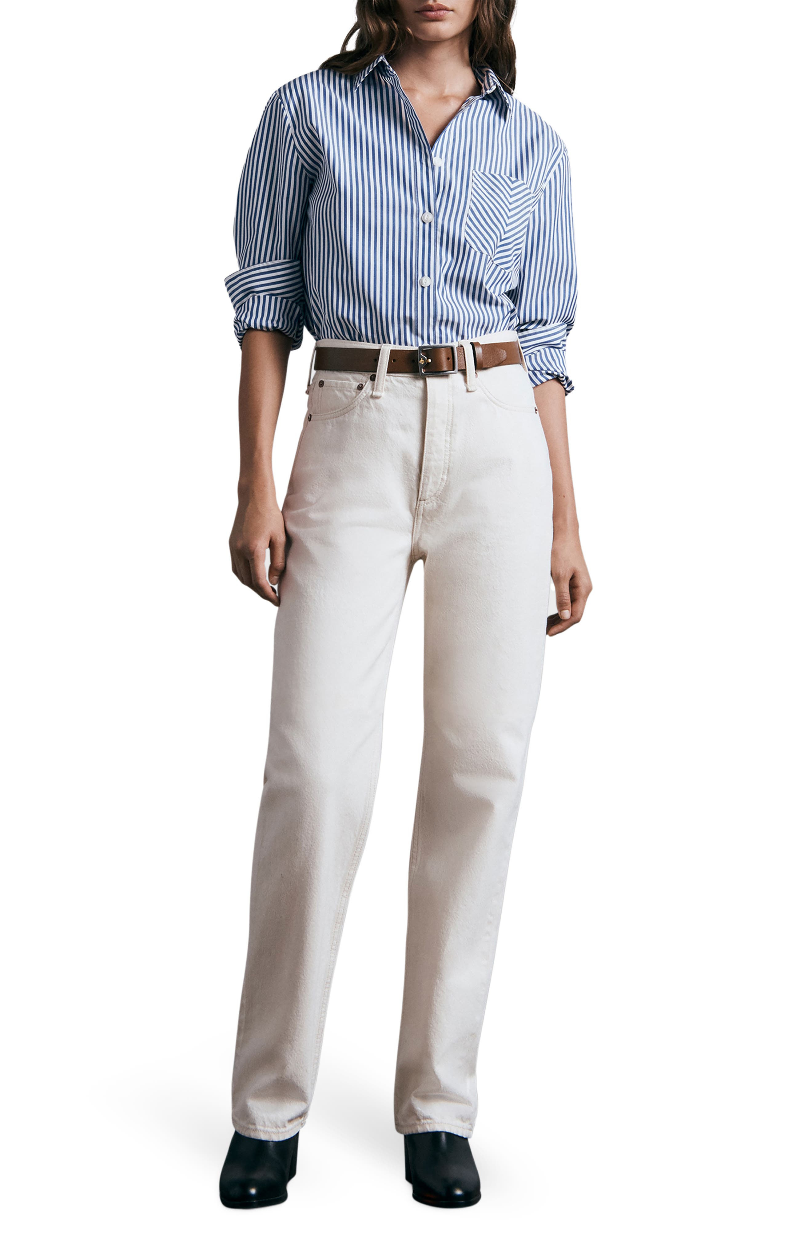 ICONS Maxine Stripe Button-Up Shirt - 6
