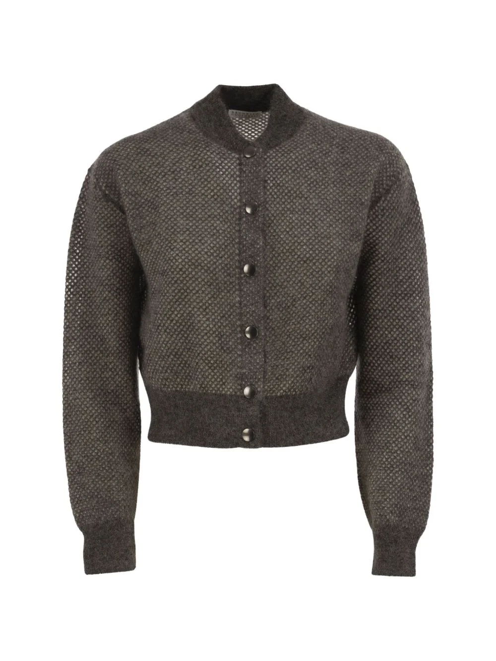 openwork shimmering cardigan - 1