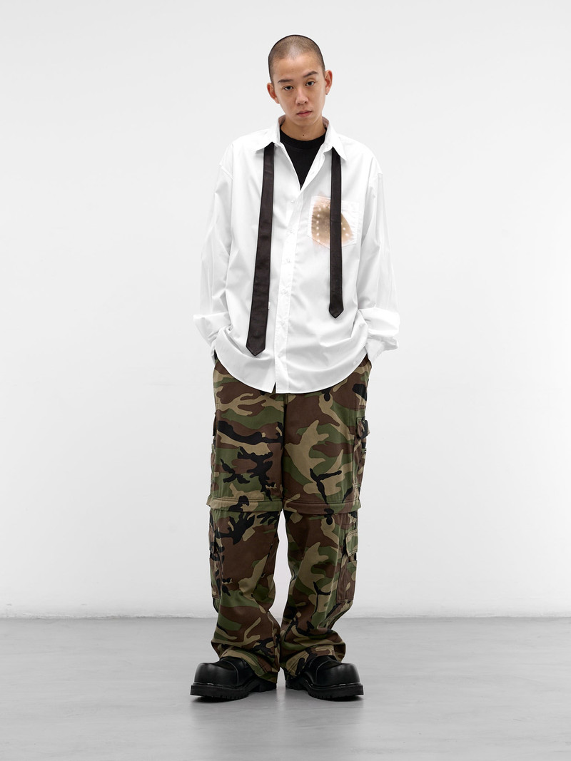 VETEMENTS Green Camouflage Zip Cargo Pants outlook