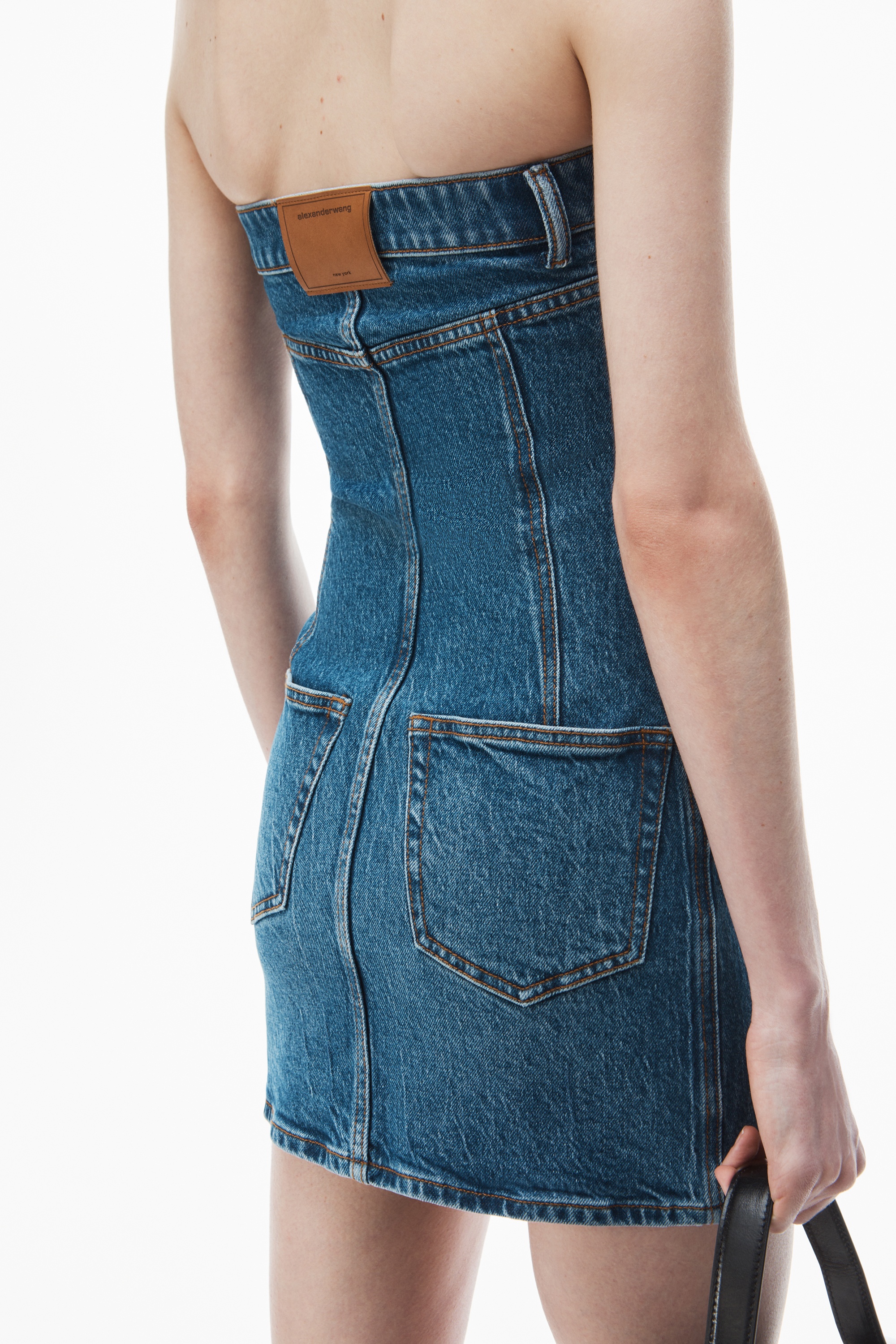 Tube Dress in Comfort Stretch Denim - 6