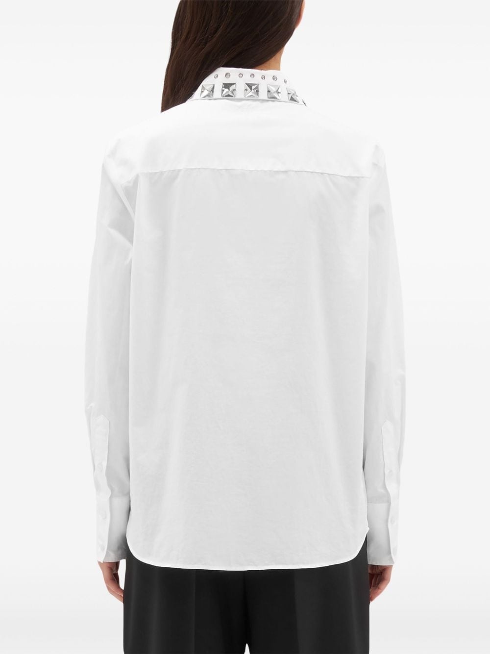 studded-collar buttoned shirt - 4