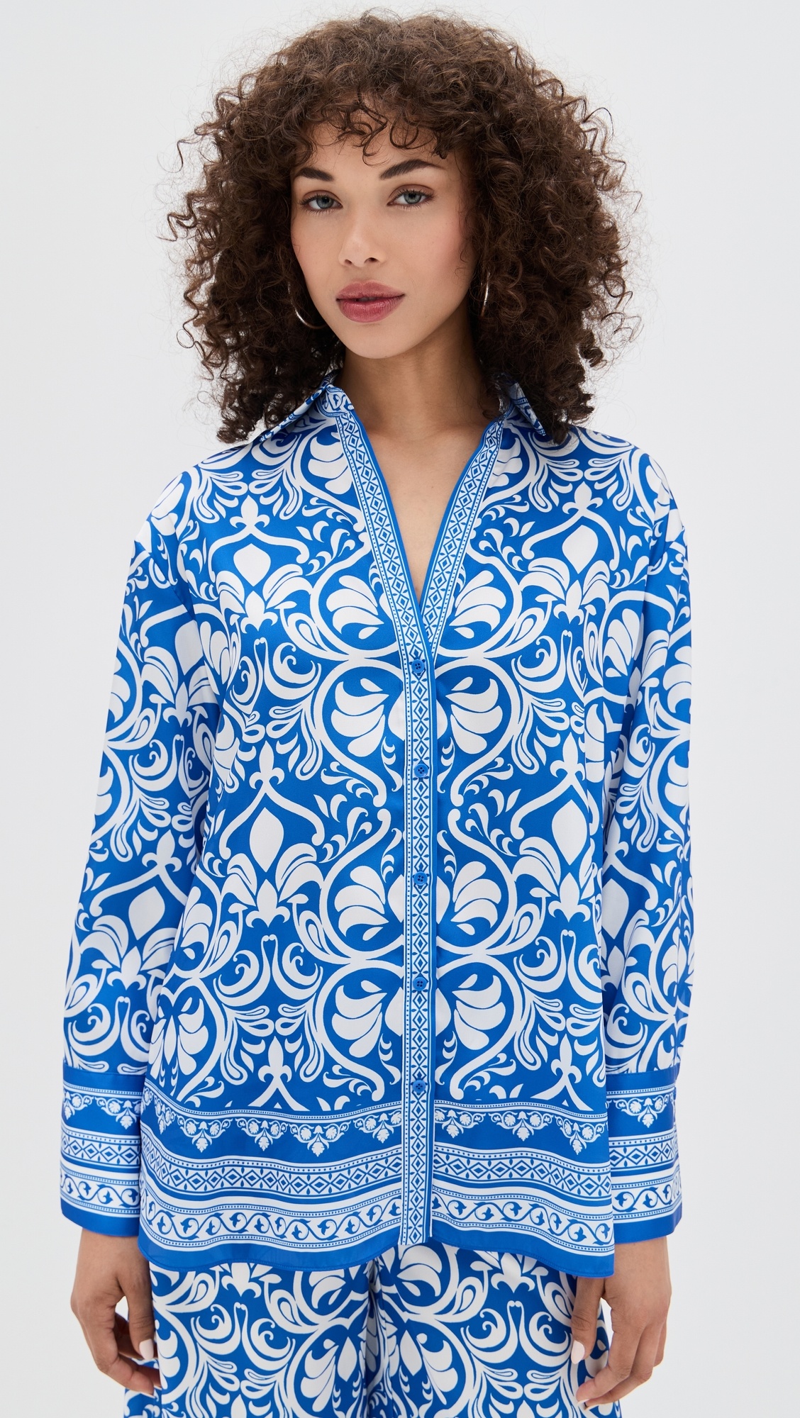 Kiva Oversized Pajama Shirt - 6