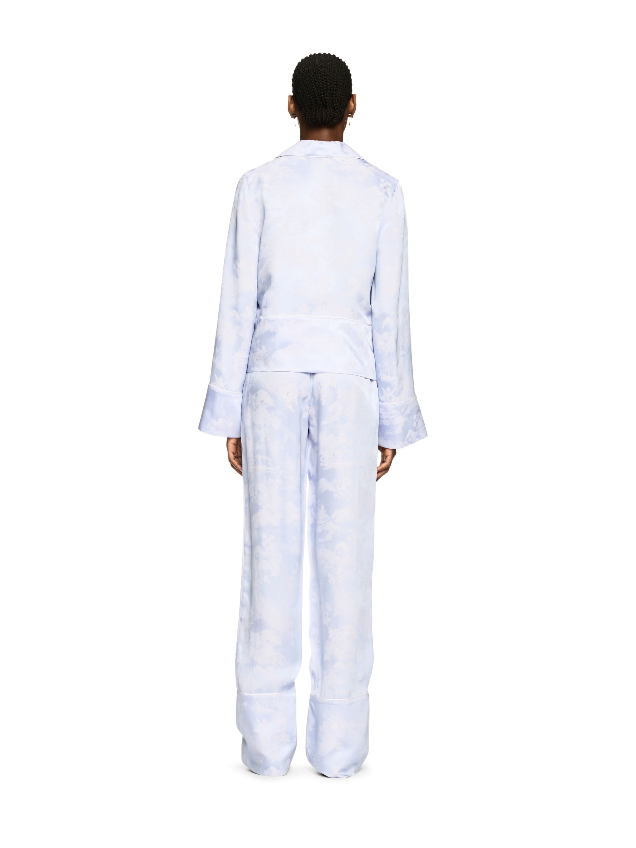 White Fresco Pajama Shirt - 4